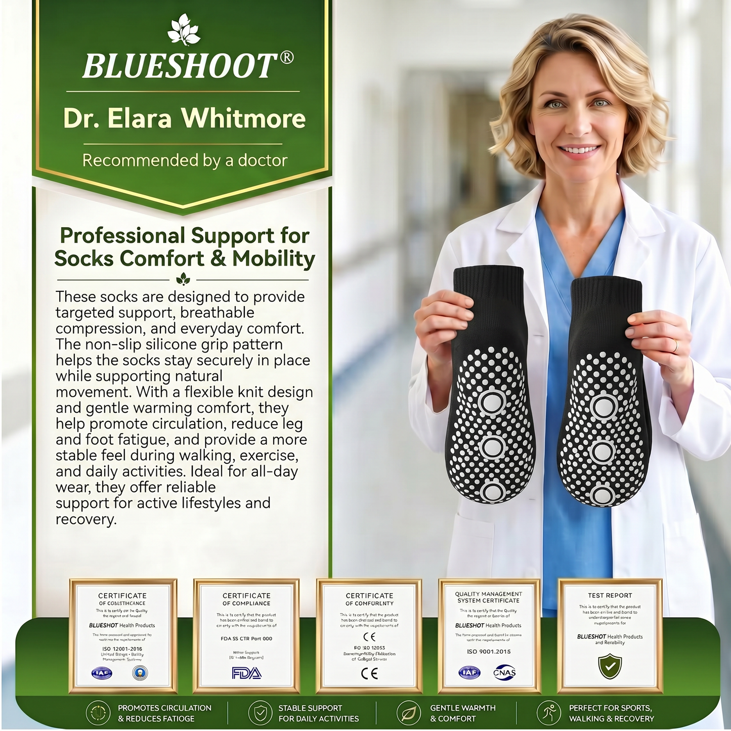 💕Official Store |BLUESHOT®2026 10-in-1 Moringa & Berberine Micro-Particle Sculpting socks | Radical Fat-Burn, Varicose Relief & Deep Lymphatic Detox | 7-Day Intensive Sculpting Protocol