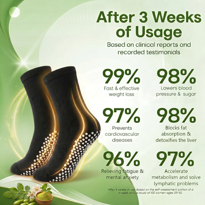 💕Official Store |BLUESHOT®2026 10-in-1 Moringa & Berberine Micro-Particle Sculpting socks | Radical Fat-Burn, Varicose Relief & Deep Lymphatic Detox | 7-Day Intensive Sculpting Protocol
