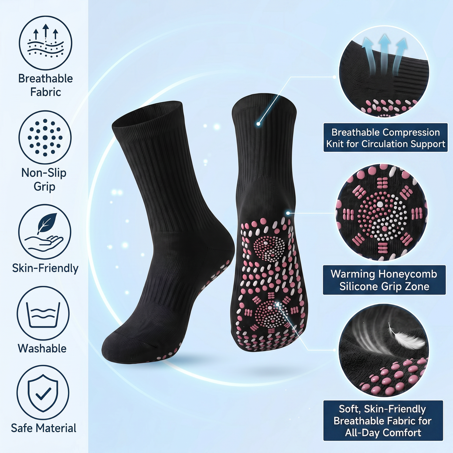 💕Official Store | BLUESHOT®2026  10-in-1 Moringa & Berberine Micro-Particle Sculpting socks|Burn fat, shape, promote blood circulation and metabolism, unclog lymph nodes|See results in 7 days