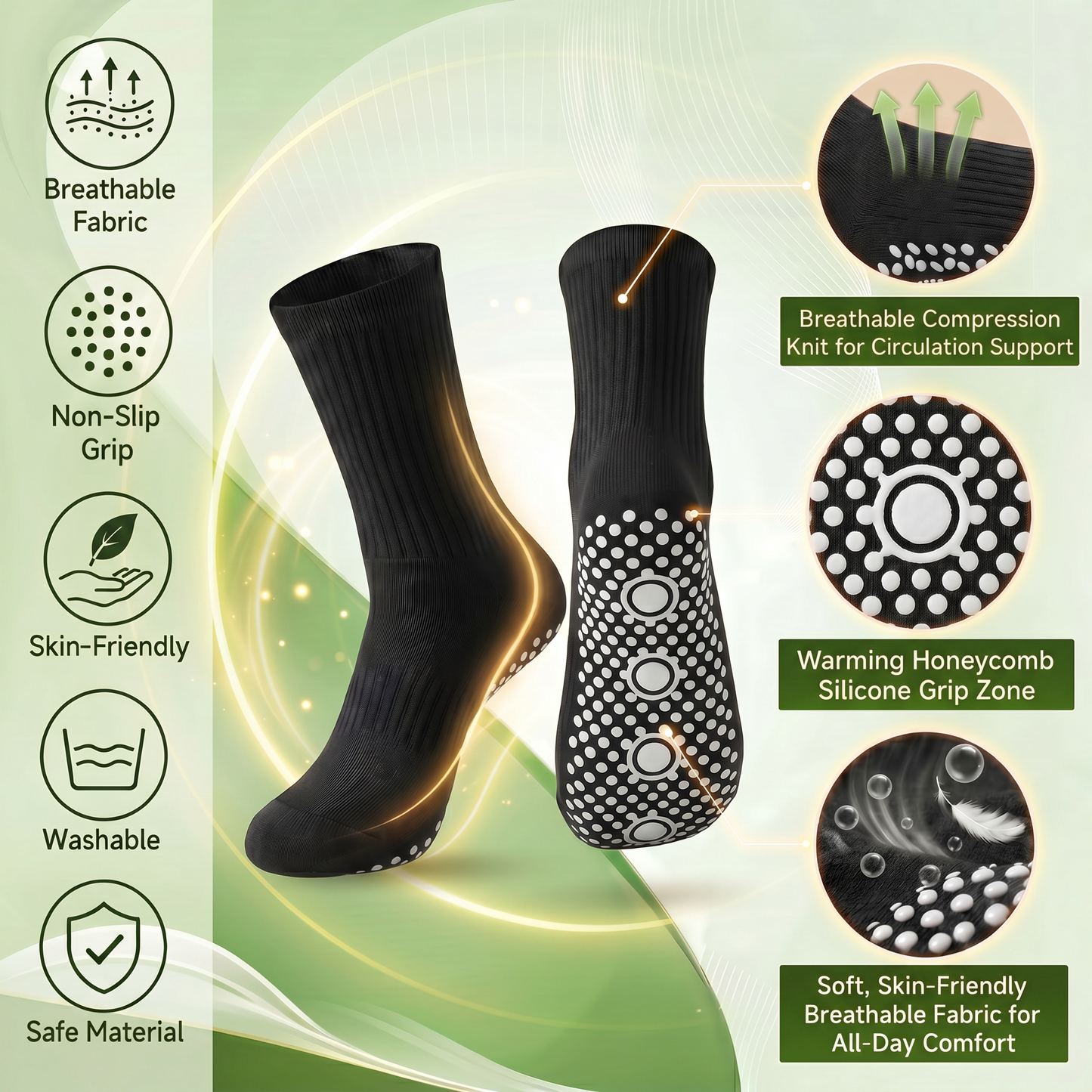 💕Official Store |BLUESHOT®2026 10-in-1 Moringa & Berberine Micro-Particle Sculpting socks | Radical Fat-Burn, Varicose Relief & Deep Lymphatic Detox | 7-Day Intensive Sculpting Protocol
