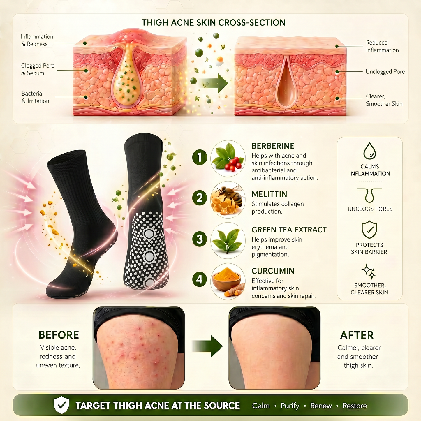 💕Official Store |BLUESHOT®2026 10-in-1 Moringa & Berberine Micro-Particle Sculpting socks | Radical Fat-Burn, Varicose Relief & Deep Lymphatic Detox | 7-Day Intensive Sculpting Protocol