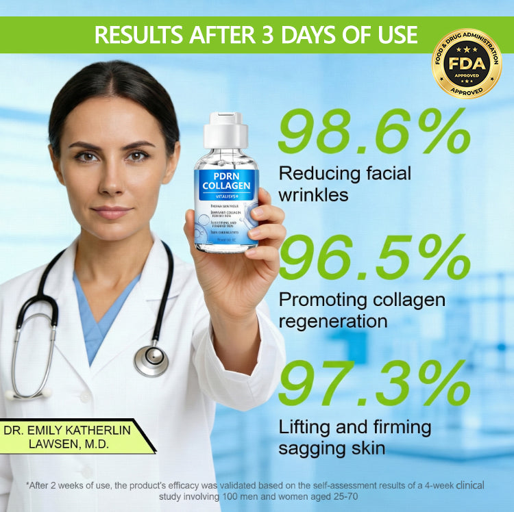 VITALISYS PDRN Anti-age & Firming Serum Natural Ingredients👩‍⚕Maintain Skin Elasticity,May Reduce Wrinkles，Improve Skin Moisture，Maintain Healthy Skin Structure，Multiple Anti-Aging Formulas️