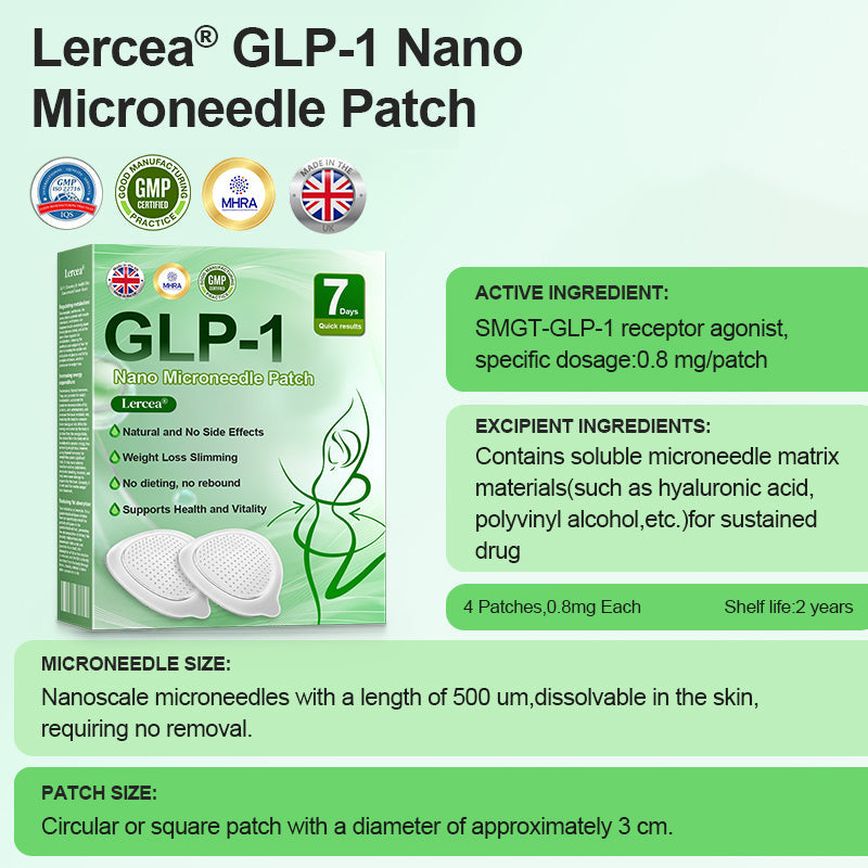 [See results in 7 days]💎𝑳𝒆𝒓𝒄𝒆𝒂® 𝑵𝒂𝒏𝒐 𝑴𝒊𝒄𝒓𝒐𝒏𝒆𝒆𝒅𝒍𝒆 𝑷𝒂𝒕𝒄𝒉 𝒘𝒊𝒕𝒉 𝑺𝑴𝑮𝑻-𝑮𝑳𝑷-1 & 𝑴𝒂𝒕𝒓𝒊𝒙𝒚𝒍 3000（Painless, long-lasting）💚