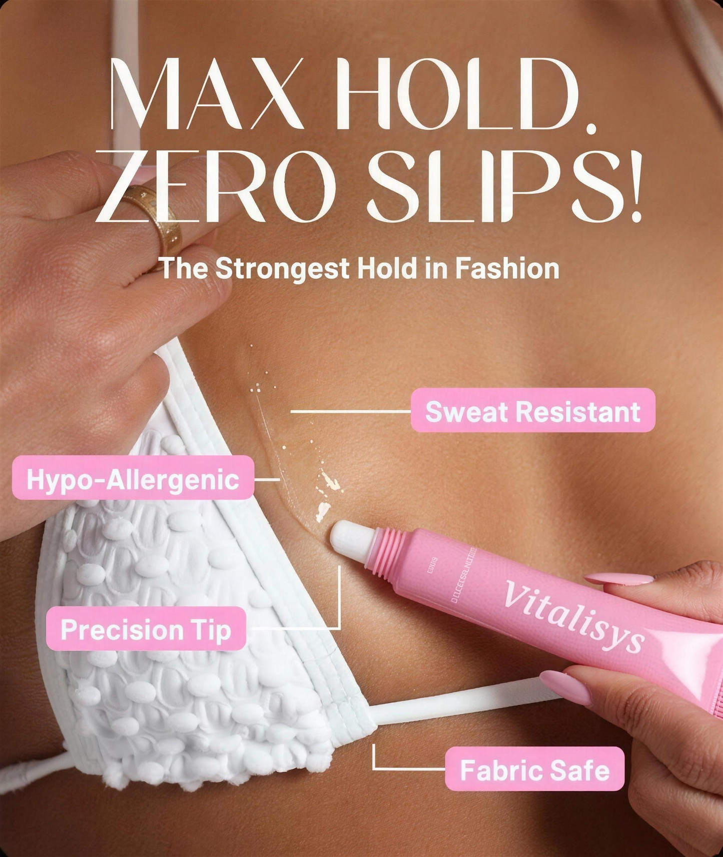 ✅Official Store | 𝓥𝒊𝒕𝙖𝙡𝒊𝙨𝙮𝙨 ®  Clothing adhesive| 💕Tightly attached to clothes, skirts, and long socks to prevent detachment